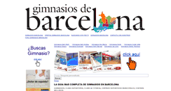 Desktop Screenshot of gimnasiosdebarcelona.com